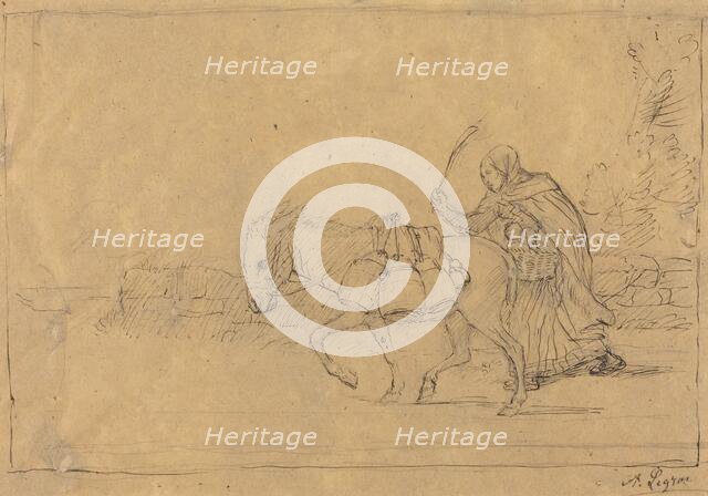 The Milkmaid of Boulogne. Creator: Alphonse Legros.