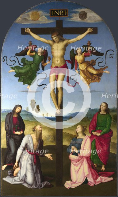 The Crucified Christ with the Virgin Mary, Saints and Angels (The Mond Crucifixion), 1502-1503. Artist: Raphael (1483-1520)