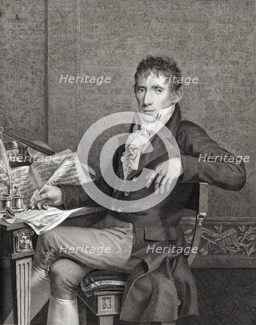 Portrait of the violinist and composer Alessandro Rolla (1757-1841) , c. 1810. Creator: Raggio, Vincenzo (active 1810-1830s).