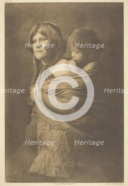 A Hopi Mother, 1921. Creator: Edward Sheriff Curtis.