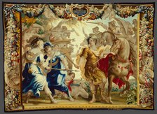 Caesar in the Gallic Wars from The Story of Caesar and Cleopatra, Flanders, c. 1680. Creator: Willem van Leefdael.