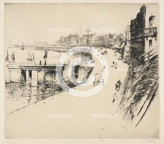 The Dam of Treport. Creator: Gustave Leheutre (French, 1861-1932).