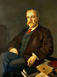 Sir John Young Walker MacAlister (1856-1925), Librarian and Secretary, Royal Society of Medicine... Creator: Eric Kennington.