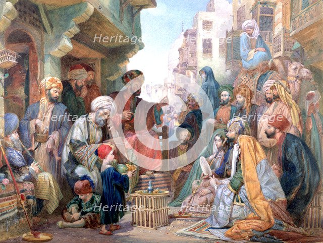 'A Street in Cairo, Egypt', c1825-1876. Artist: John Frederick Lewis