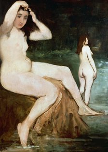 Bathers on the Seine, 1874-1876. Creator: Manet, Édouard (1832-1883).