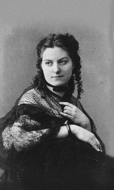 Pianist and composer Auguste Auspitz-Kolár (1844-1878), 1867. Creator: Photo studio Jägemann, Vienna  .