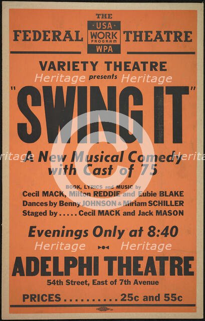 Swing It, New York, 1937. Creator: Unknown.