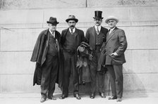 W.B. Howland, Henry Vivian, G. Wm. Burleigh, John A. Stewart, 1913. Creator: Bain News Service.