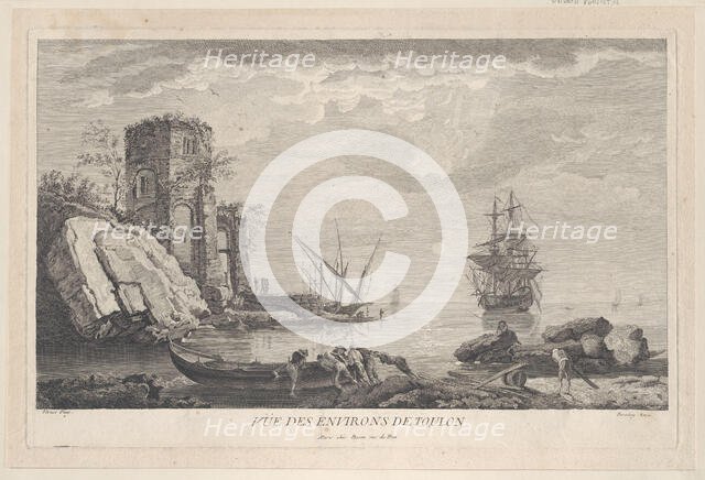 View of the Surroundings of Toulon, ca. 1750-1800. Creator: Jean Francois Feradiny.