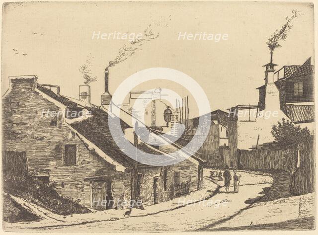 Rue du Champ de l'Alouette, 1861. Creator: Francois Bonvin.