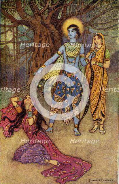 'Rama Spurns the Demon Lover', 1913. Creator: Warwick Goble.