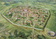 Silchester Roman City Walls, c3rd century, (1990-2010).  Artist: Ivan Lapper.