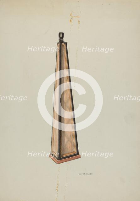 Candlestick (Ecclesiastical), c. 1939. Creator: Albert Pratt.