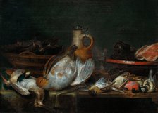 Still life, Early 17th cen.. Artist: Adriaenssen, Alexander (1587-1661)