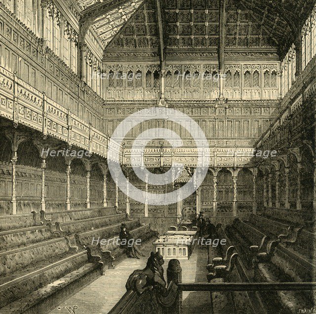 'Interior of the House of Commons, 1875', (1881). Creator: Unknown.