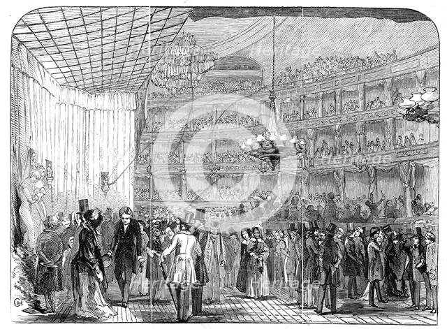 Jullien's Promenade Concert, at Covent Garden Theatre, 1845. Creator: Unknown.
