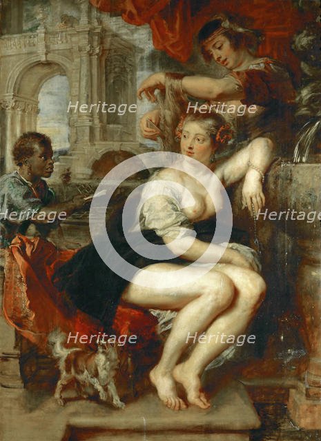 Bathsheba at Her Bath, c. 1635. Creator: Rubens, Pieter Paul (1577-1640).