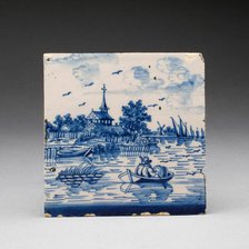 Tile, Netherlands, 17th/18th century. Creator: Unknown.