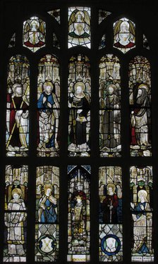 Composite Window of English Stained Glass, British, 15th century. Creator: Unknown.