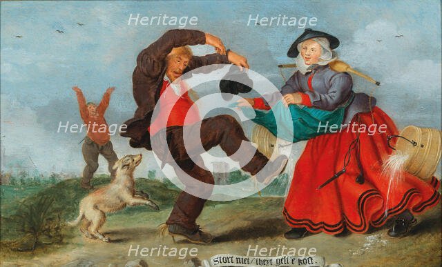 Illustration of a Netherlandish Proverb, 1627. Creator: Venne, Adriaen Pietersz. van de (1589-1662).