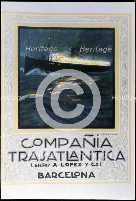 Advertising of the Cia, 1921. Creator: Roqueta.