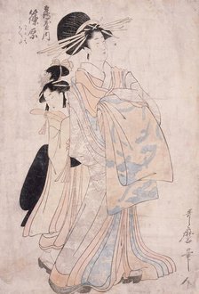 Courtesan Shinohara from the House of Tsuruya, c1804. Creator: Kitagawa Utamaro.