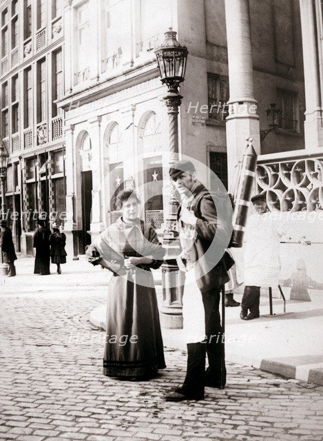 People of Brussels, 1898.Artist: James Batkin