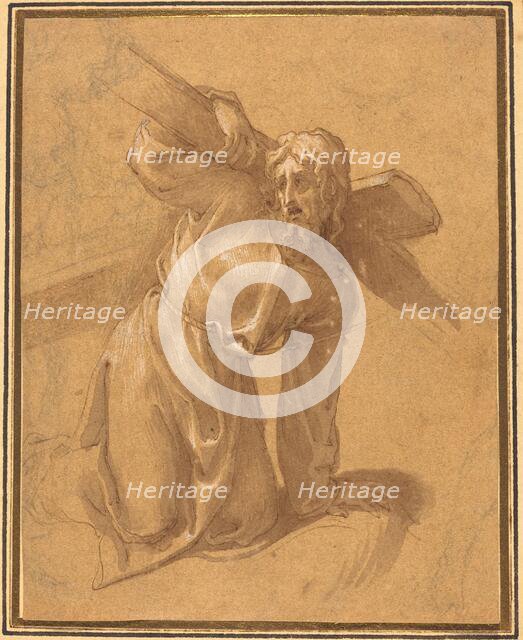 Christ Falling under the Cross. Creator: Salviati, Francesco, follower of.