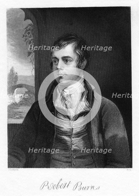Robert Burns, Scottish poet, late 18th century. Artist: Unknown