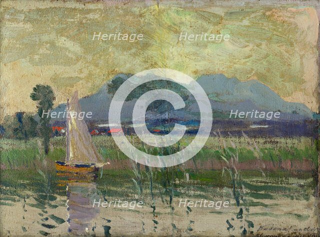 View at Chiemsee, 1912. Creator: Ferdinand Katona.