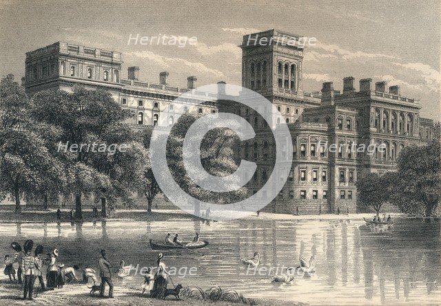 The Foreign Office, Westminster, London, c1850 (1878). Artist: Unknown.