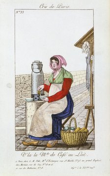 Café-au-lait seller, 1826. Artist: Unknown