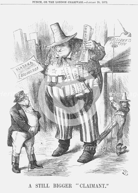 'A Still Bigger Claimant', 1872. Artist: Joseph Swain