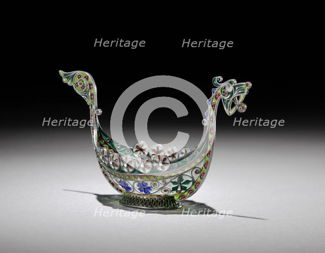 Salt Cellar, c.1890-1900. Creator: Marius Hammer (Norwegian, 1847-1927).