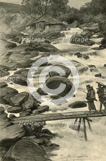 Waterfalls at Miyanoshita, Japan, 1898.  Creator: Christian Wilhelm Allers.