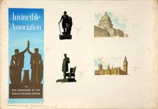 'Invincible Association. To the friendship of the English...', WWII poster, between 1939 and 1946. Creator: Central Office of Information.