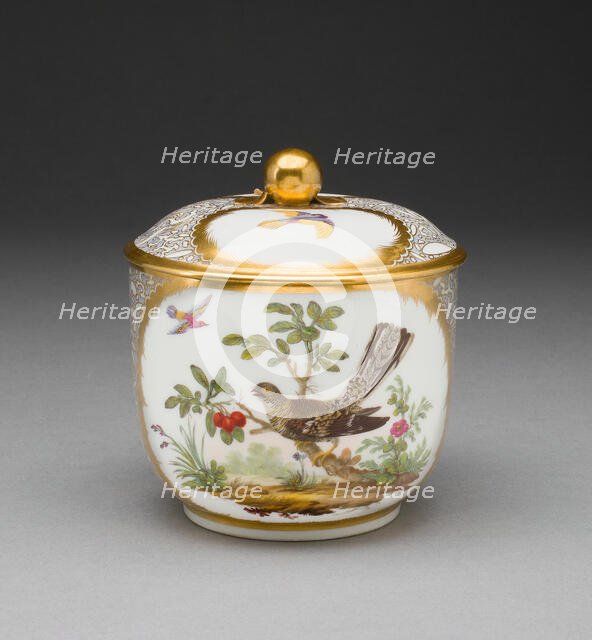 Sugar Bowl, Sèvres, 1781. Creators: Sèvres Porcelain Manufactory, Philippe Castel.