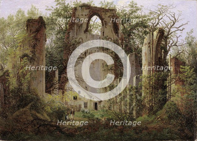 Monastery ruin Eldena near Greifswald , ca 1825. Creator: Friedrich, Caspar David (1774-1840).