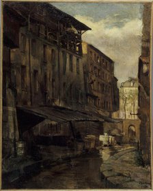The Bievre, rue de Valence, c1899. Creator: JS Le Merle.