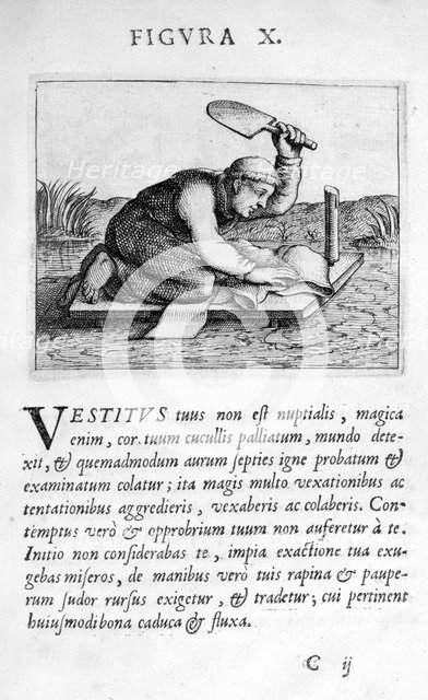 Prophecy figure X from Prognosticatio Eximii Doctoris Paracelsi, 1536.  Artist: Theophrastus Bombastus von Hohenheim Paracelsus