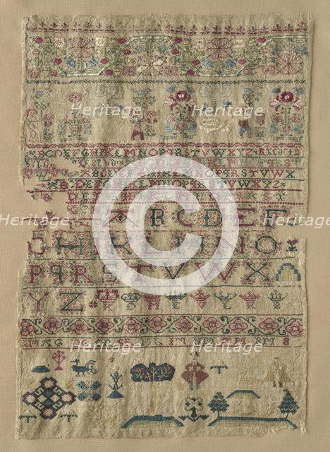 Sampler, 1743. Creator: Unknown.