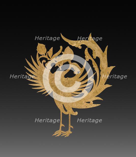 Textile Ornament(?): Phoenix, c. 8th century. Creator: Unknown.