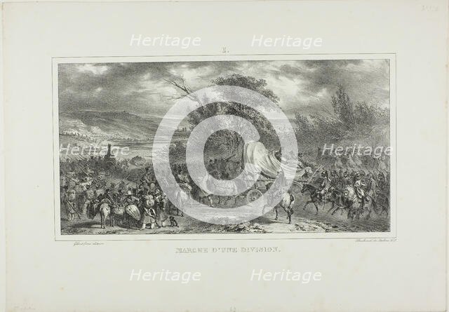 Division March, 1831. Creator: Auguste Raffet.
