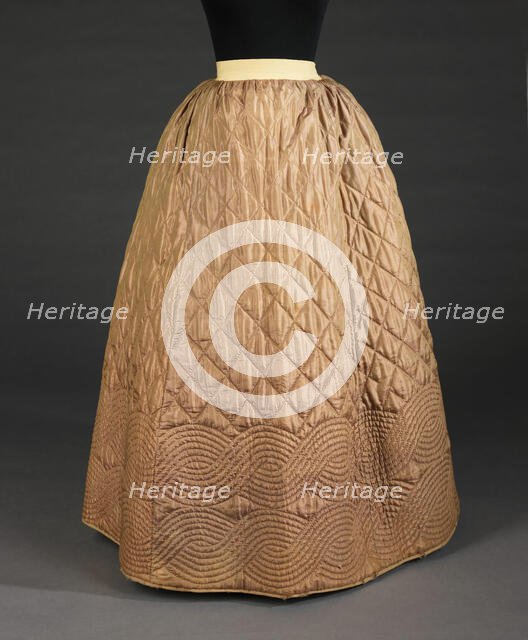 Petticoat, American, 1840-55. Creator: Unknown.