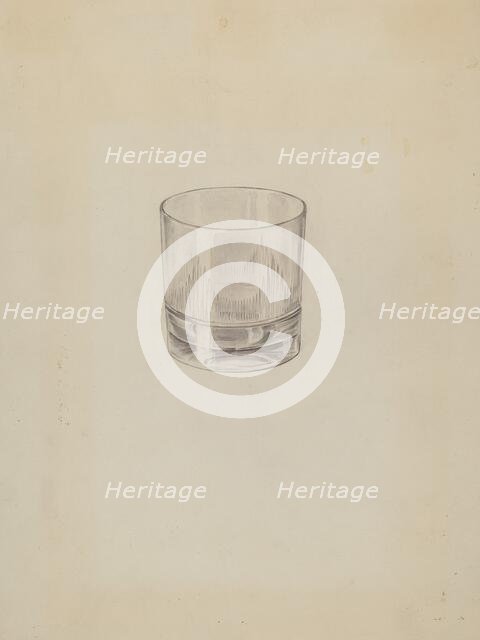 Glass, c. 1937. Creator: Lillian Causey.