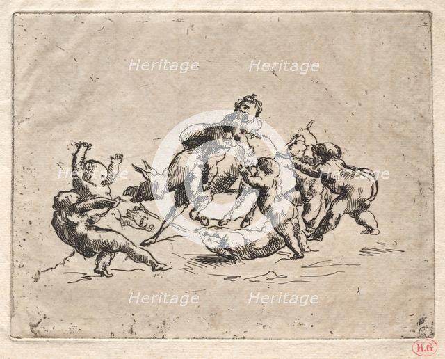 Bacchanal with Children and Donkey. Creator: Jean-Baptiste Carpeaux (French, 1827-1875).