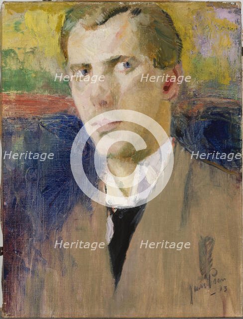 Portrait of the Actor, 1913. Creator: Jonas Peson.
