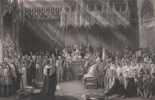 Coronation of Queen Victoria, 1842. Creator: Henry Thomas Ryall.