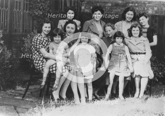 German-Jewish refugees at Harris House, Southport, Lancashire, 1938-1939. Artist: Unknown