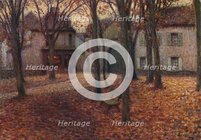 'The Village in Autumn', c1915. Artist: Henri Eugene Le Sidaner.